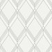 Collins & Company Brooklyn Diamond Metallic Silver Wallpaper