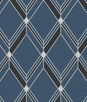Collins & Company Brooklyn Diamond Blue Wallpaper