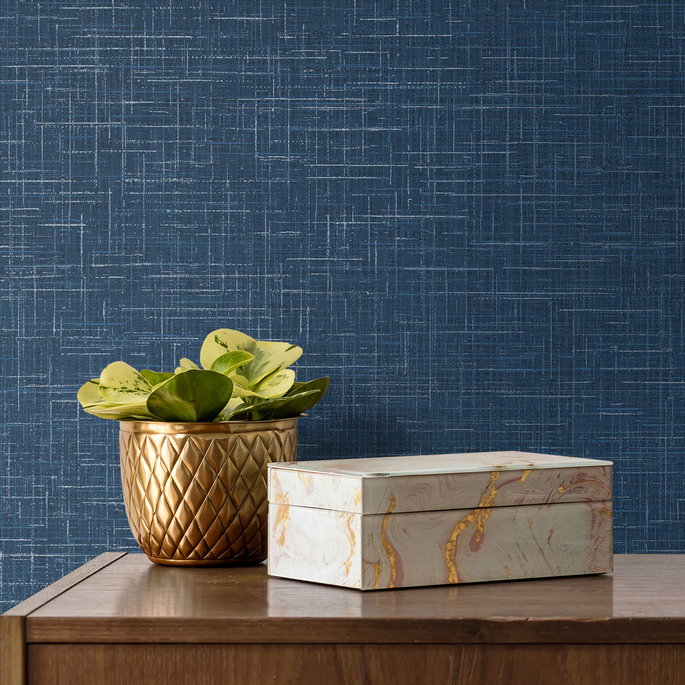 Collins &amp; Company Glitter Faux Finish Cobalt Wallpaper image 2 of 2