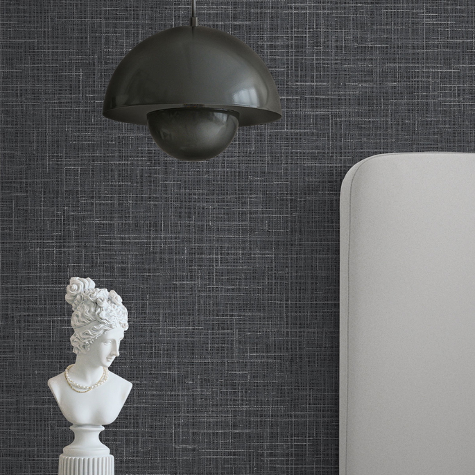 Collins &amp; Company Glitter Faux Finish Coal Wallpaper image 2 of 2