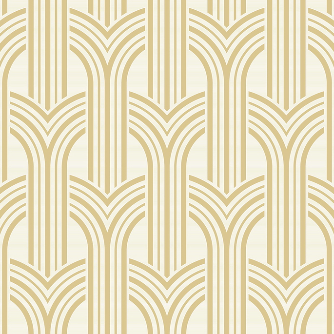 Collins &amp; Company Broadway Arches Golden Nugget Wallpaper image 1 of 2