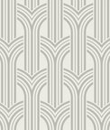 Collins & Company Broadway Arches Chrome Wallpaper
