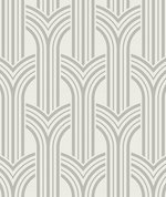 Collins & Company Broadway Arches Chrome Wallpaper