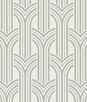 Collins & Company Broadway Arches Chrome Wallpaper