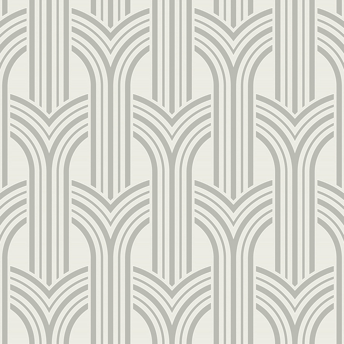 Collins &amp; Company Broadway Arches Chrome Wallpaper image 1 of 2