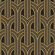Collins & Company Broadway Arches Antique Gold Wallpaper