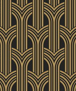 Collins & Company Broadway Arches Antique Gold Wallpaper