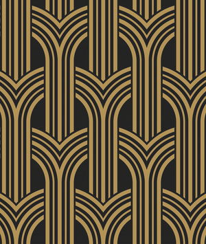 Collins & Company Broadway Arches Antique Gold Wallpaper
