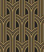 Collins & Company Broadway Arches Antique Gold Wallpaper