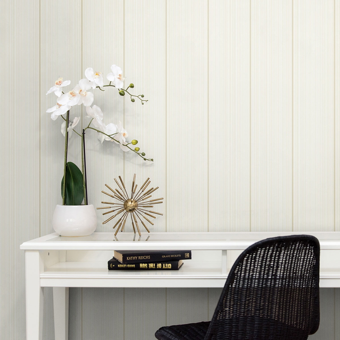 Collins &amp; Company Rockefeller Stripe Honey Stick Wallpaper image 2 of 2