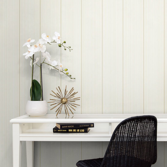 Collins &amp; Company Rockefeller Stripe Honey Stick Wallpaper image 2 of 2