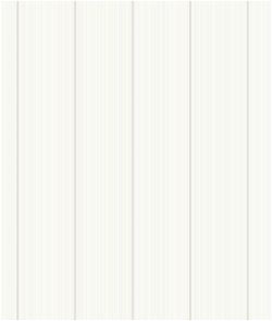 Collins & Company Rockefeller Stripe Dove White Wallpaper
