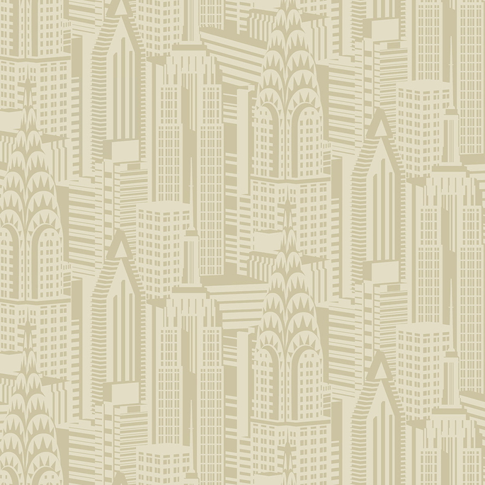 Collins &amp; Company Manhattan Skyline Aurum Wallpaper image 1 of 2