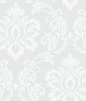 Collins & Company Deco Damask Frosty Wallpaper