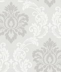 Collins & Company Deco Damask Cool Mist Wallpaper