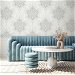 Collins &amp; Company Deco Damask Cool Mist Wallpaper thumbnail image 2 of 2