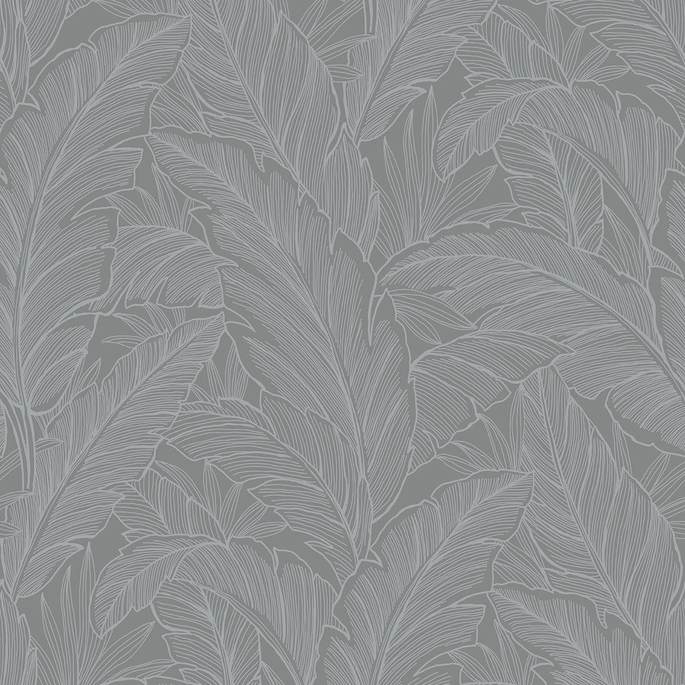 Collins &amp; Company Deco Banana Leaf Slate Wallpaper image 1 of 2