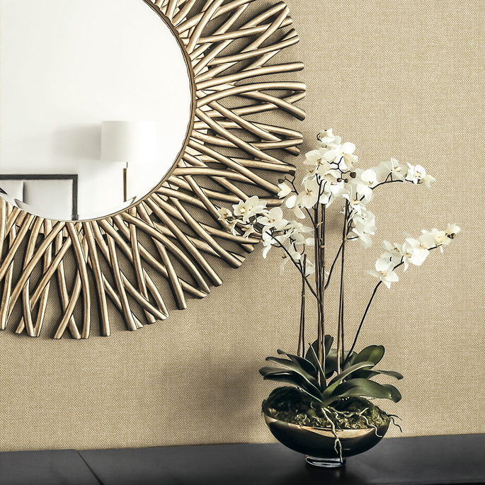 Collins &amp; Company Deco Linen Classic Beige Wallpaper image 2 of 2