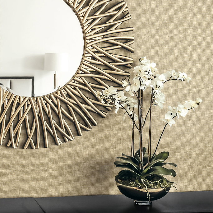 Collins &amp; Company Deco Linen Classic Beige Wallpaper image 2 of 2