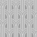 Collins & Company Deco Arches Metallic Silver Wallpaper