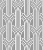 Collins & Company Deco Arches Metallic Silver Wallpaper