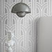 Collins &amp; Company Deco Arches Metallic Silver Wallpaper thumbnail image 2 of 2