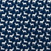 Premier Prints Deer Silhouette Premier Navy/White Fabric