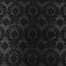 Flocked Black Damask Taffeta Fabric
