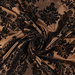 Flocked Brown Damask Taffeta Fabric thumbnail image 3 of 3