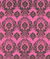 Flocked Fuchsia Damask Taffeta
