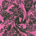 Flocked Fuchsia Damask Taffeta Fabric thumbnail image 3 of 3