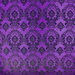 Flocked Plum Damask Taffeta Fabric