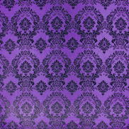 Flocked Purple Damask Taffeta Fabric