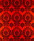 Flocked Red Damask Taffeta