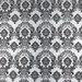 Flocked Silver Damask Taffeta Fabric thumbnail image 1 of 3