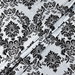 Flocked Silver Damask Taffeta Fabric thumbnail image 2 of 3