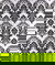 Flocked White Damask Taffeta
