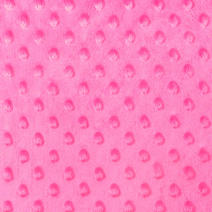 Fuchsia Minky Dot Fabric image 1 of 2