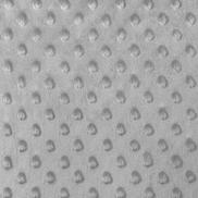 Gray Minky Dot Fabric