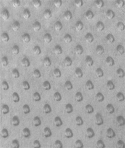 Gray Minky Dot Fabric