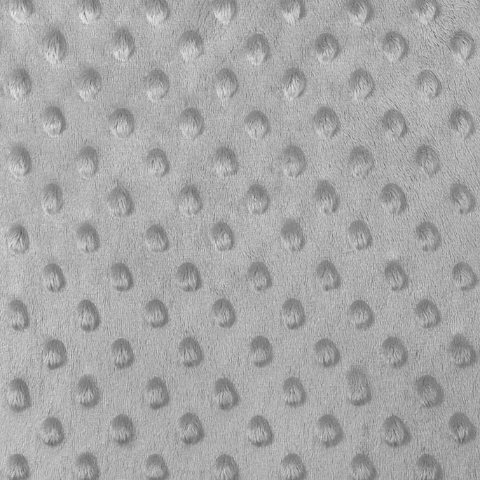 Gray Minky Dot Fabric image 1 of 2