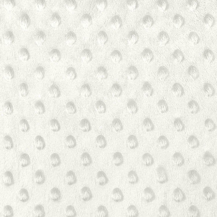 Ivory Minky Dot Fabric