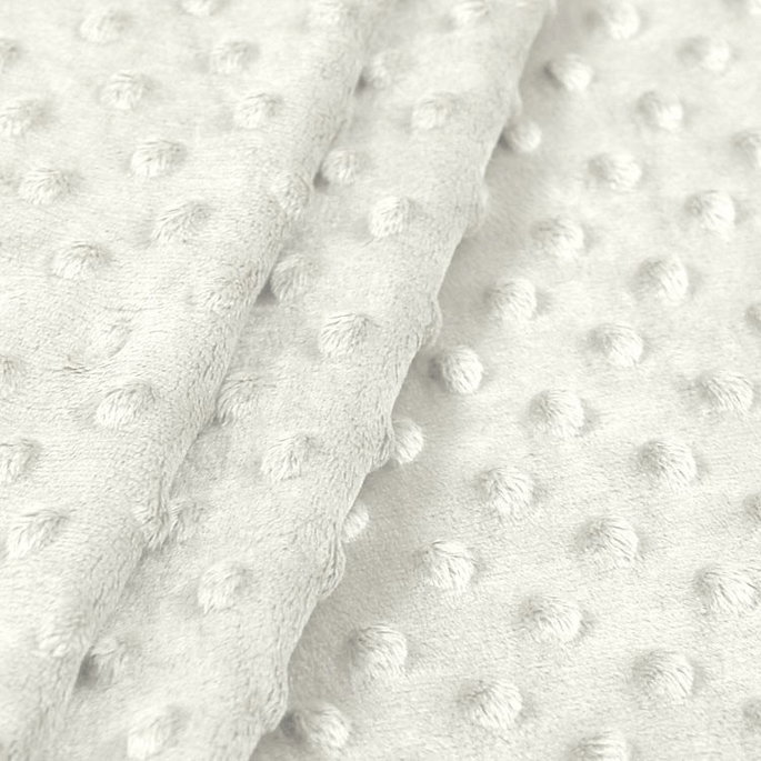 Ivory Minky Dot Fabric image 2 of 2