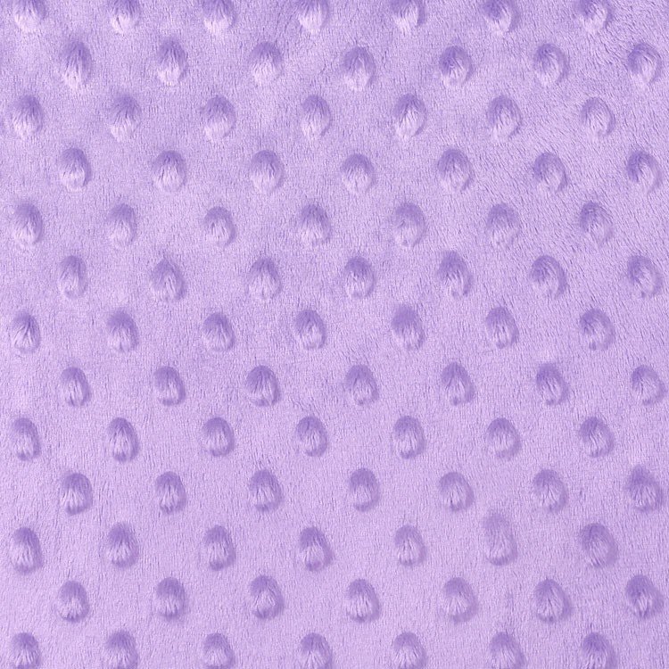 Lilac Minky Dot Fabric