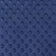 Navy Blue Minky Dot Fabric