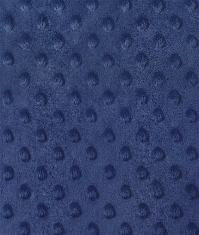 Navy Blue Minky Dot Fabric