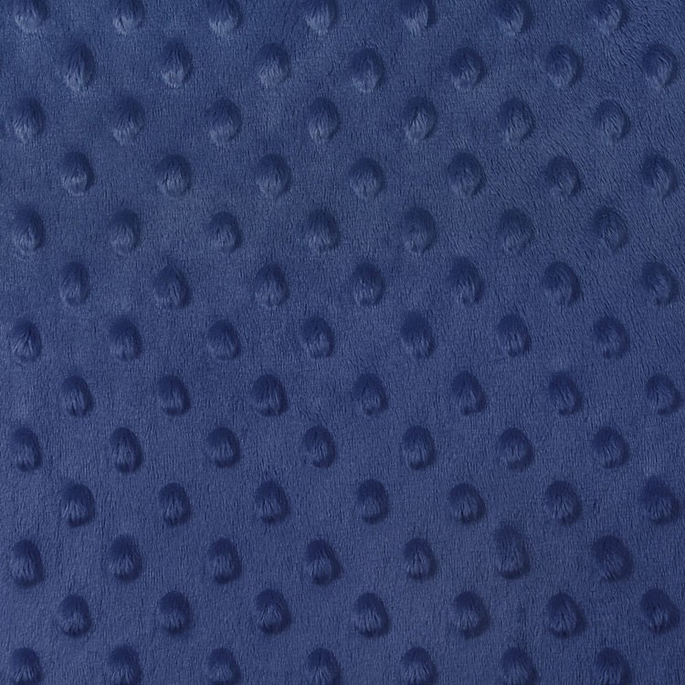 Navy Blue Minky Dot Fabric image 1 of 2