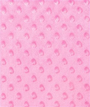 Pink Minky Dot Fabric