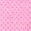 Pink Minky Dot Fabric - Image 1