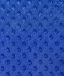 Royal Blue Minky Dot Fabric